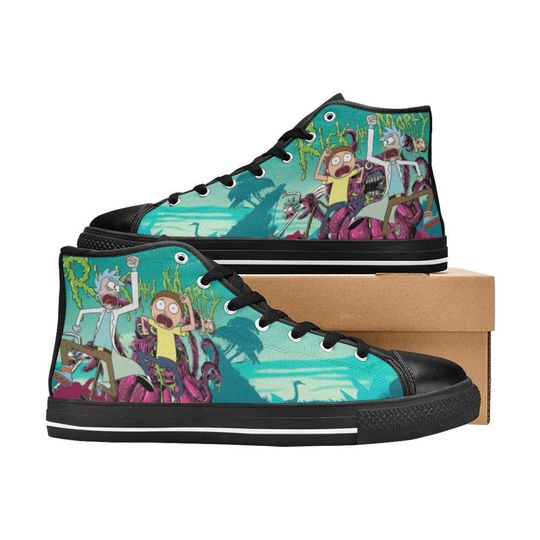 Discover Rick and Rickandmorty High Top Shoes Sneakers, Birthday Gift for Him Her