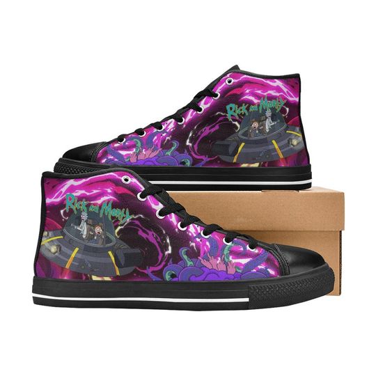 Discover Rick and Rickandmorty High Top Shoes Sneakers, Birthday Gift for Him Her