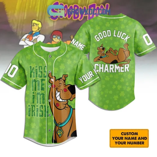 Discover Scooby Doo I Am Irish St Patrick8217s Day Personalized Baseball Jersey