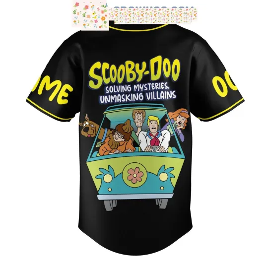 Discover Scooby-Doo Solving Mysteries Unmasking Villains Personalized Baseball Jersey