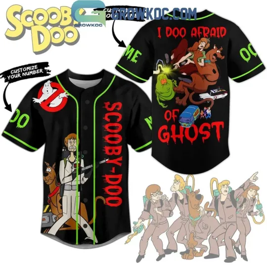 Ghostbusters Scooby Doo I Doo Afraid Of Personalized Baseball Jersey