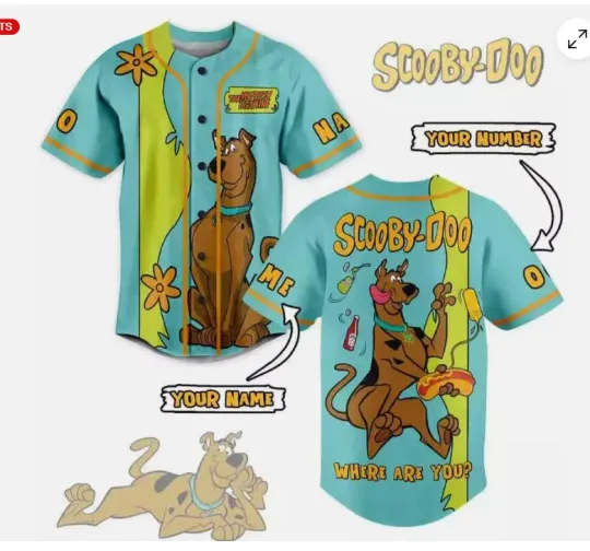 Personalized Scooby Doo Where Are You Gift For Fans 3D Baseball Jersey Shirt