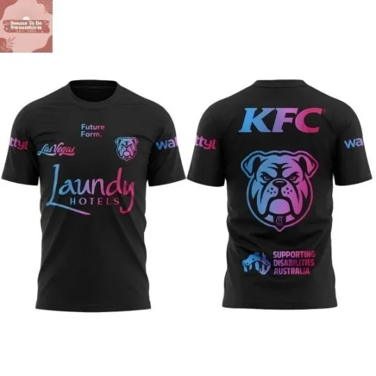 Discover Canterbury-Bankstown Bulldogs 2026 Las Vegas Warm-Up T-Shirt