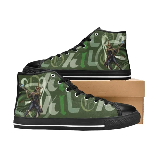 Loki High Top Shoes Sneakers, Birthday Gift for Him Her