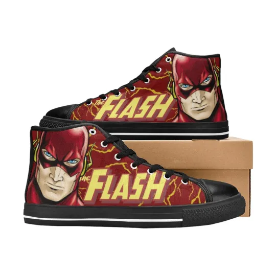 The Flash High Top Shoes Sneakers, Birthday Gift for Him Her