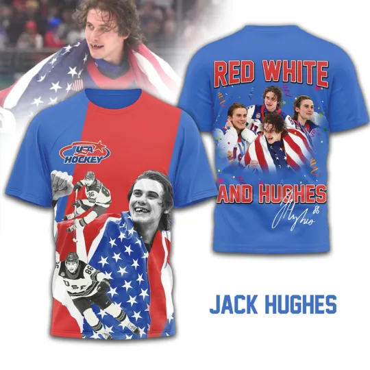 Discover Jack Hugh Red White and Hugh Signature Series Fan 3D Shirt