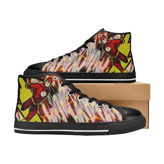 The Flash High Top Shoes Sneakers, Birthday Gift for Him Her