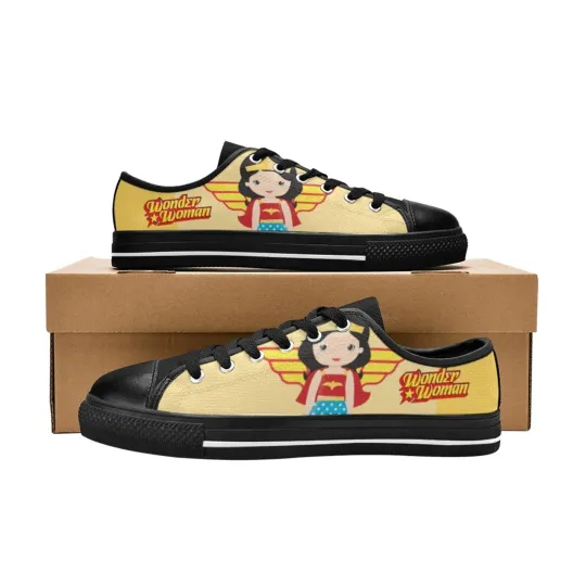 Discover Wonder Women Custom Sneaker Low Tops Canvas Women Shoes