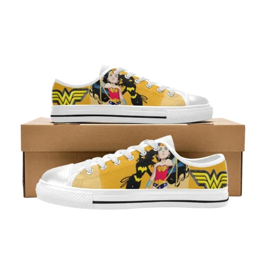Discover Wonder Women Custom Sneaker Low Tops Canvas Women Shoes