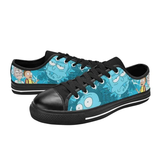 Discover Rick and Rickandmorty Custom Sneaker Low Tops Canvas Women Shoes