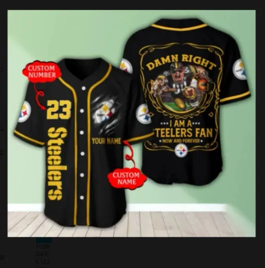 Discover hot jersey, new, Steeler baseball jersey, jersey 3D all size - gift 3d