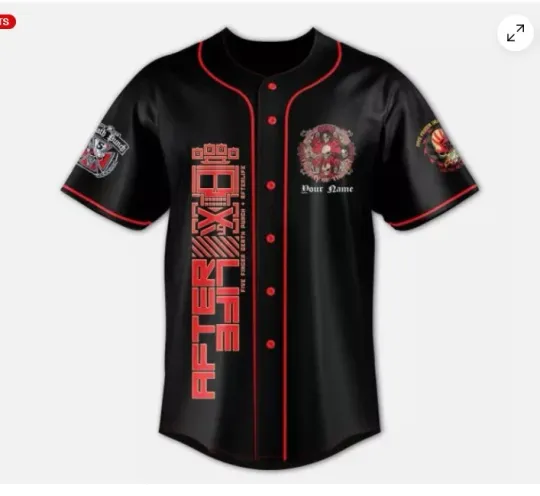 Five Finger Death Punch Baseball Jersey baseball jersey, new 3d gift