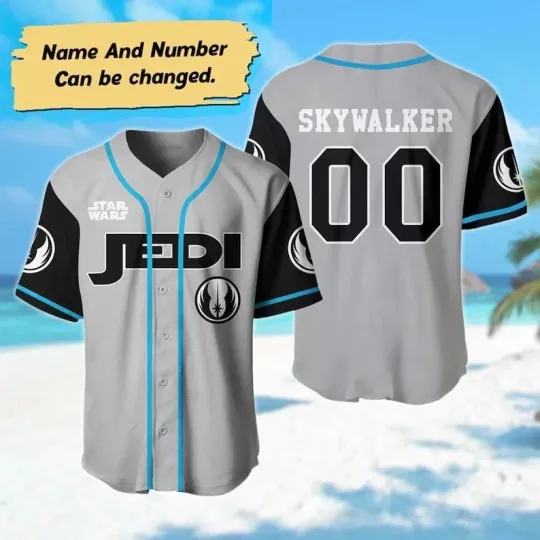 Discover Personalized Star Wars Jedi Skywalker Galaxy's Edge Baseball Jersey Shirt