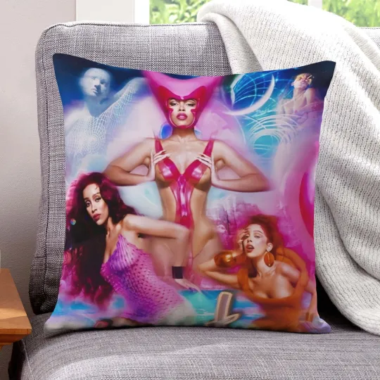 Discover Doja Cat Square Pillow Cover with Zipper - Gift for Kids