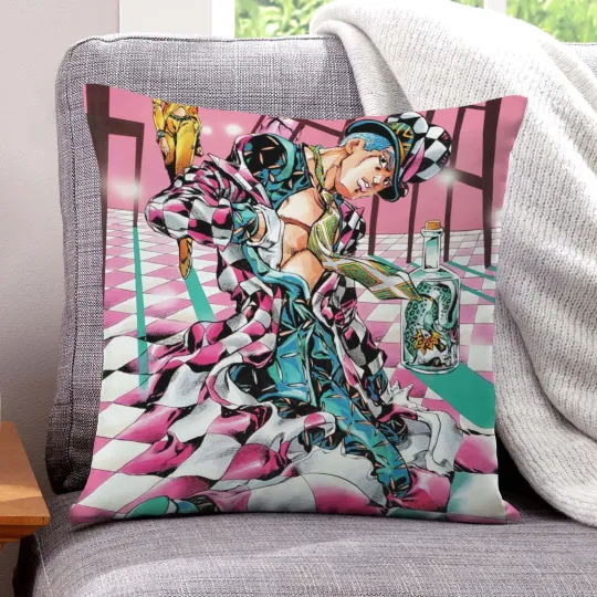 Discover JoJo's Bizarre Adventure Throw Pillow Cover Decorative Pillowcase for Home & Living