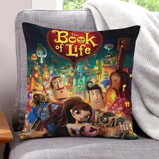 Discover The Book of Life Decorative Throw Pillow Cover Short Plush