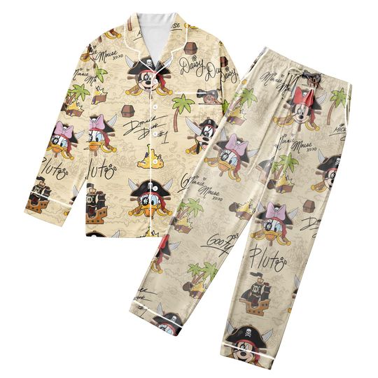 Discover Disney Cruise Pajamas Set, Cruise Mickey and Friends PJs, Family Vacation Sleepwear, Matching Holiday Loungewear