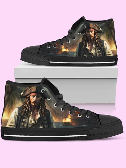 Discover Jack Sparrow High-Top Shoes: Pirates of the Caribbean Inspired Sneakers