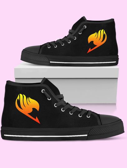 Discover Fairy Tail High-Top Sneakers: Natsu Dragneel Anime Shoes