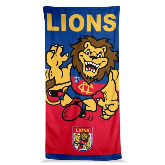 Discover Brisbane Lions AFL Jumbo Large Beach Towel