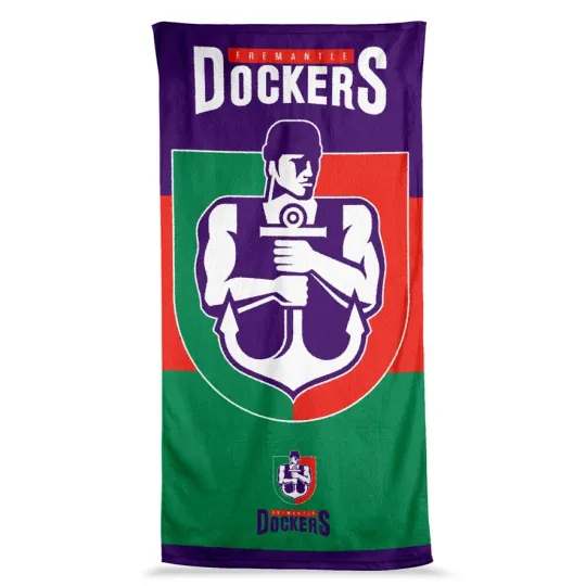 Discover Fremantle Dockers AFL Jumbo Beach Towel
