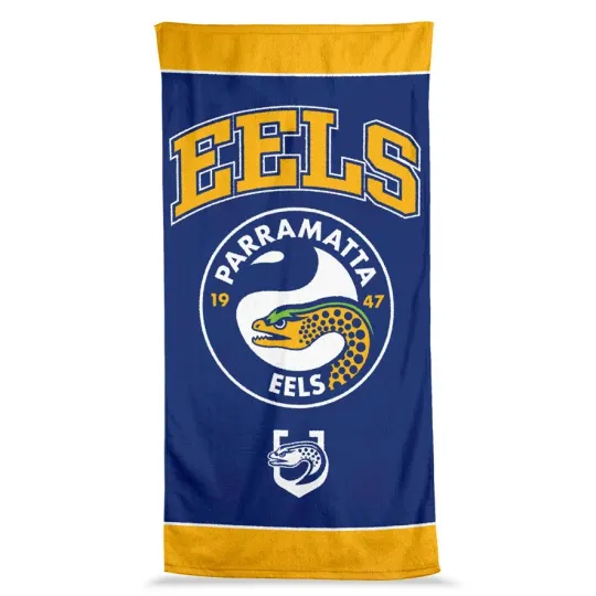 Discover Parramatta Eels NRL Rugby League Jumbo Beach Towel