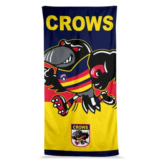 Discover Adelaide Crows AFL Beach Towel Jumbo Large Cotton Bath Towel