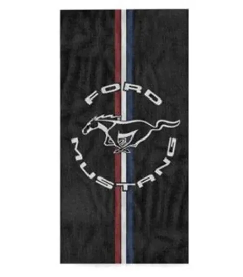 Discover FORD Mustang Beach Bath Gym Towel Fathers Day Man Cave Christmas Birthday Gift