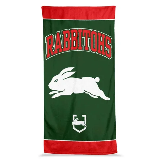 Discover South Sydney Rabbitohs NRL Rugby League Jumbo Large Beach Bath Towel