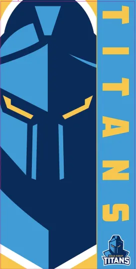 Discover Gold Coast Titans NRL Beach Bath Gym Pool Towel Man Cave Bar Fathers Gift