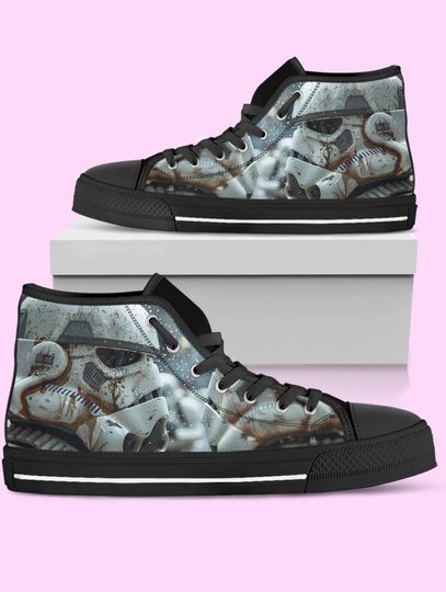 Star Wars High Top Shoes, Stormtrooper Sneakers for Women, Men