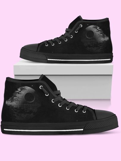 Discover Star Wars High Top Shoes, Death Star Sneakers for Women, Men