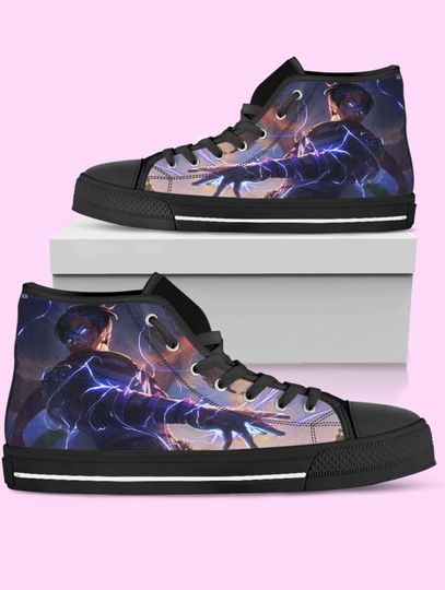 Discover Wraith High Top Shoes, Video Game Sneakers for Women, Men