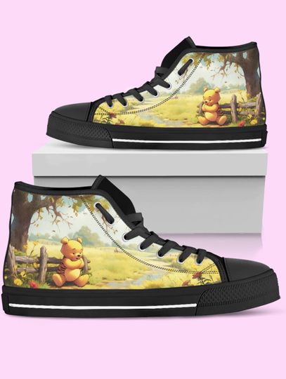 Winnie The Pooh High Top Shoes, Sneakers for Women, Men