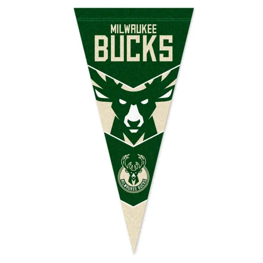 Discover Milwaukee Bucks Basketball Felt Wall Pennant Sign