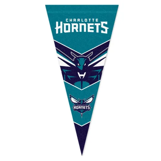 Discover Charlotte Hornets Basketball Felt Wall Flag Pennant