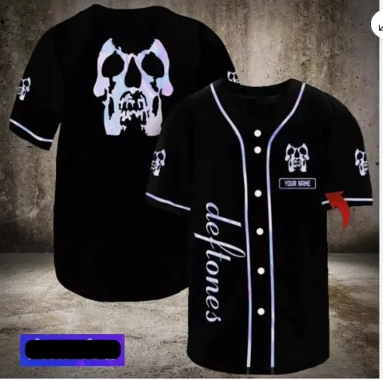 Discover Personalized Deftone Rock Band Print baseball jersey, new 3d gift