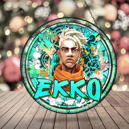Discover Suncatcher Ornament Ekko Arcane, Suncatcher Ornament, Anime Apparel fanmerch lol Merchandise Fan gift