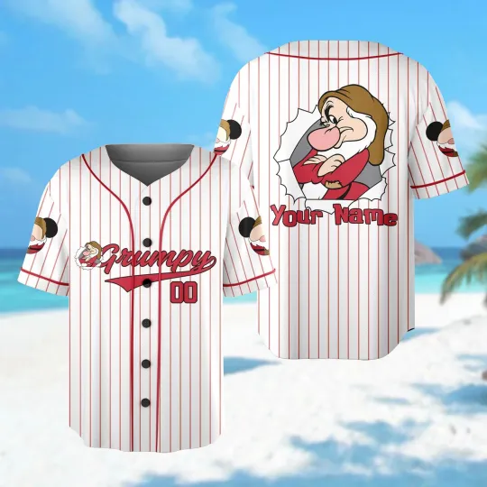 Discover Personalized Grumpy Dwarf Character Shirt Grumpy Baseball Jersey