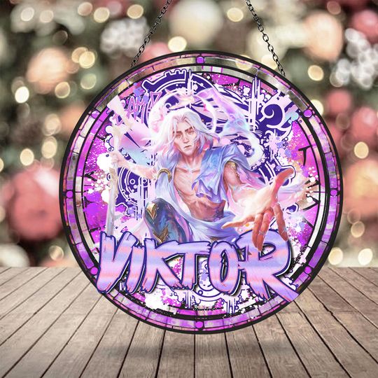 Discover Suncatcher Ornament Viktor Arcane, Suncatcher Ornament, Anime Apparel Fanmerch lol Merchandise Fan Gift