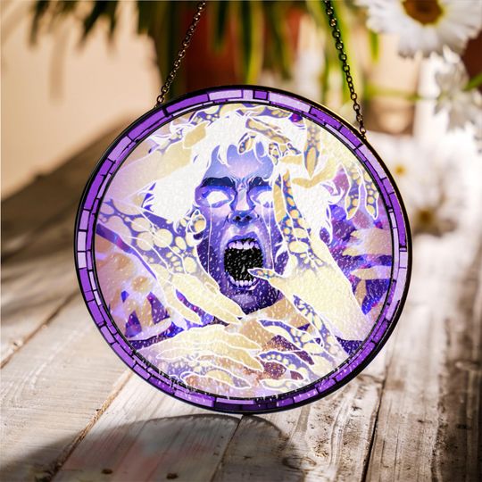 Discover Glass Suncatcher Inspired Window Art, Viktor Arcane Stained, League of Legends Romantic Fan Gift LOL Suncatcher, LOL Hanging Ornament