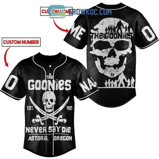 Discover The Goonies Never Say Baseball Jersey -mother day, jersey 3d, baseball jersey