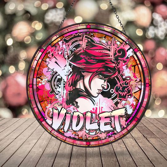 Discover Suncatcher Ornament Vi Arcane, Suncatcher Ornament, Anime Apparel fanmerch lol Merchandise Fan gift