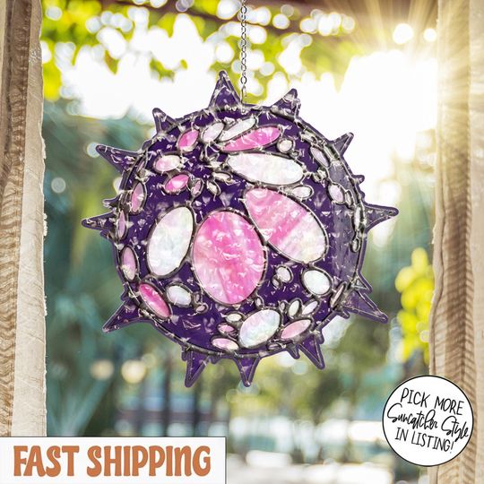 Discover Hexcore Inspired Acrylic Suncatcher, Arcane Style Window Hanging, Magical Sci-Fi Sun Catcher Decor, Gamer Gift