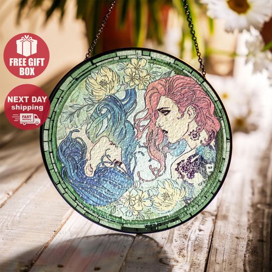 Discover Vi Inspired Suncatcher, Caitlyn Unisex Suncatcher, Glass Suncatcher Ornament, Graphic Caitlyn Vi Suncatcher, Arcane Suncatcher