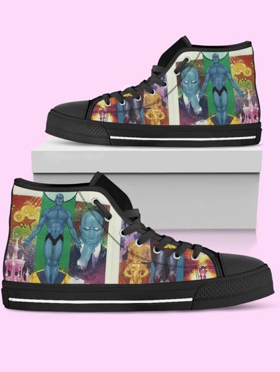 Watchmen High Top Shoes, Dr Manhattan Sneakers for Women, Men