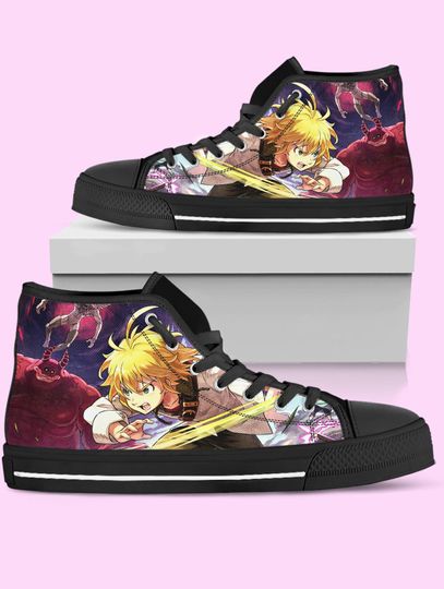 Meliodas Anime High Top Shoes, Seven Deadly Sins Shoes