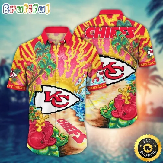 Discover Kansas City Football Chiefss Team Hawaiian Shirt Button Down Unisex