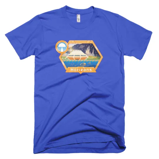 Discover Horizons EPCOT Pixel Art T-Shirt Sea Base Mesa Verde Brava Centauri