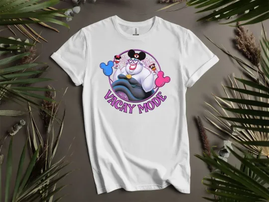 Discover Disney Villains Ursula with Mickey T-shirt T shirt Men Women Unisex Tshirt K435